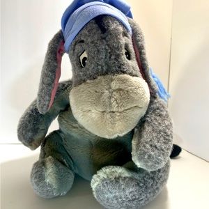Vintage Eeyore  plush from Disney comes with Velcro “pin the donkey -tail”